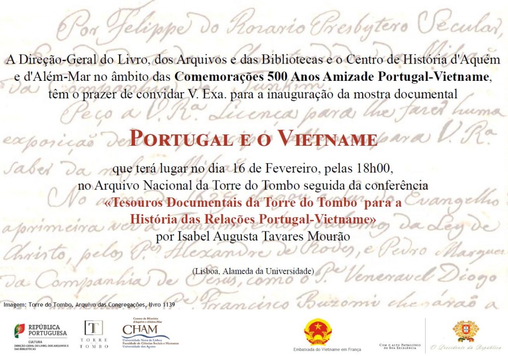 Mostra Documental “Portugal e o Vietname" - convite