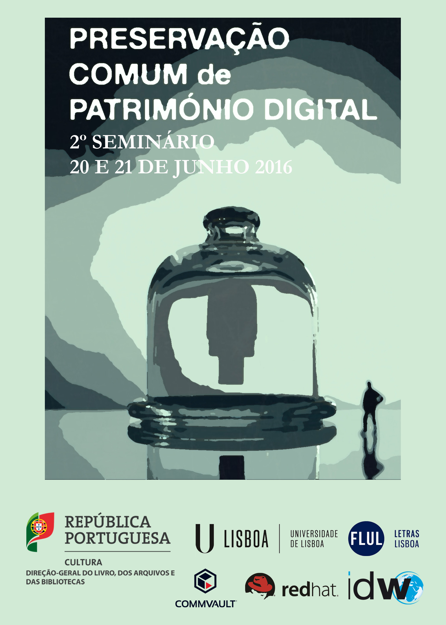cartaz - 2º Seminário de Preservação Comum de Património Digital